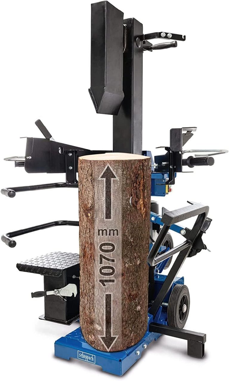 Scheppach Compact 15T, fendeur de bûches vertical 400V/3500W, force de fendage 15 tonnes, table pivotante, réf. 5905422902